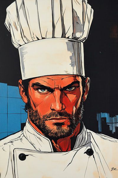 Chef cuisinier par OMG Art