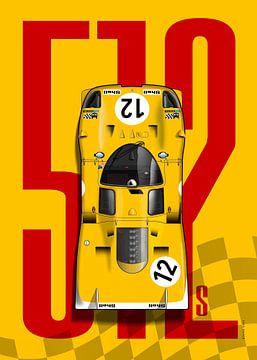 Ferrari 512S LM No.12 Top Tribute by Theodor Decker