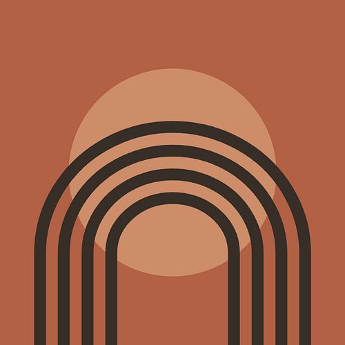 Retro Vintage Regenboog