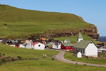 Faroe Islands | fishing village | landscape | Gjógv