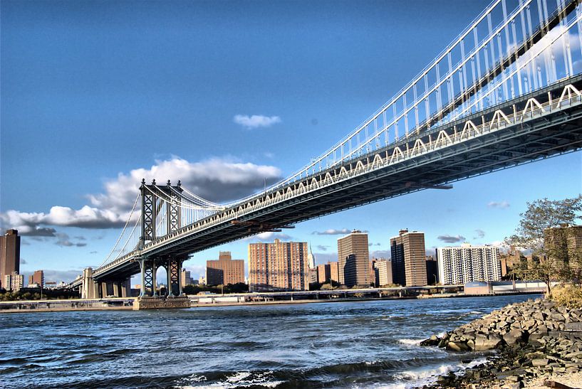Manhattan Bridge New York van Tineke Visscher