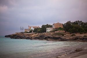 Blick vom Es Trenc auf Ses Covetes (Mallorca) / View from Es Trenc to Ses Covetes (Majorca)