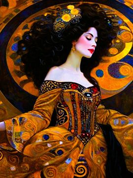 Beauty as a Digital Mosaic Contrast Painting by A.D. Digital ART