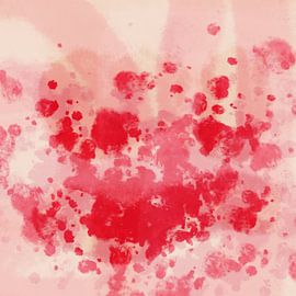 Minimalistische abstracte kunst in levendige kleuren van Dina Dankers
