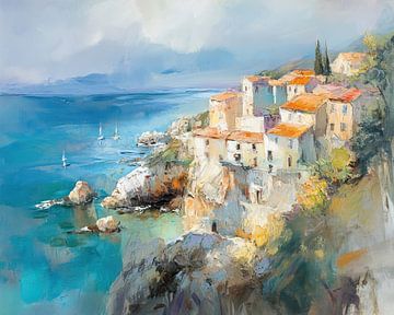 Italie van Abstract Schilderij