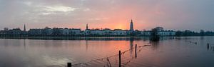 Panorama zonsopkomst in Zutphen