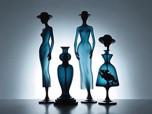 Surrealistisches Glas