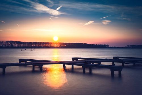 Sonnenuntergang Veerse Meer Zeeland