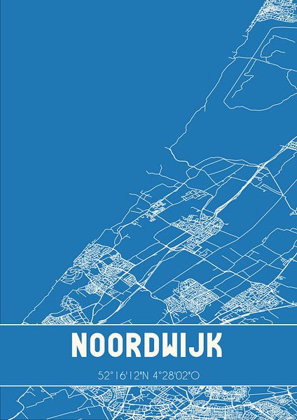 Blueprint | Map | Noordwijk (South Holland) by Prints of Place