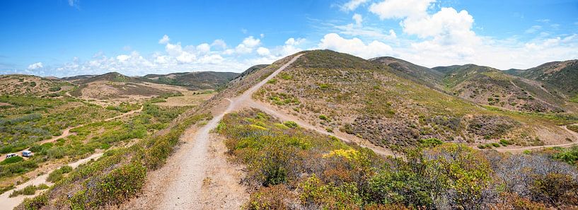 footpath through beautiful dune landscape carrapateira portugal by SusaZoom