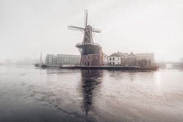 Haarlem: Mühle De Adriaan.