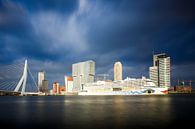 Rotterdam: Zicht op de Erasmusbrug en de Cruise Terminal van Pieter van Dieren (pidi.photo) thumbnail