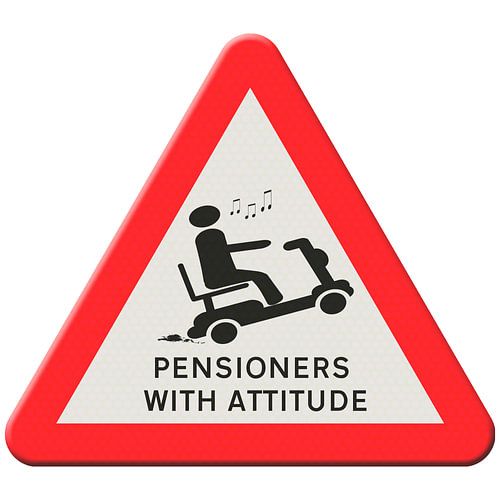 Pensioner with attitude.