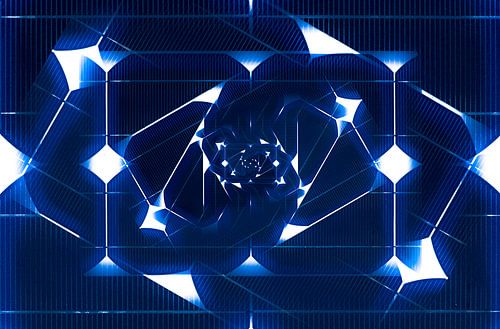 Donker blauwe abstracte figuren