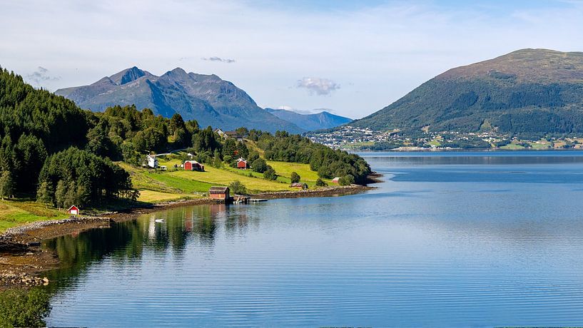 Typical Norwegian landscape by the fjords by Adelheid Smitt