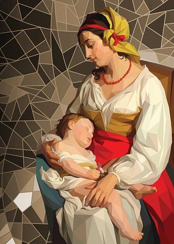 Italienische Mutter mit Kind