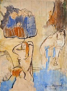 Emile Bernard - Studie für Badegäste (1887)