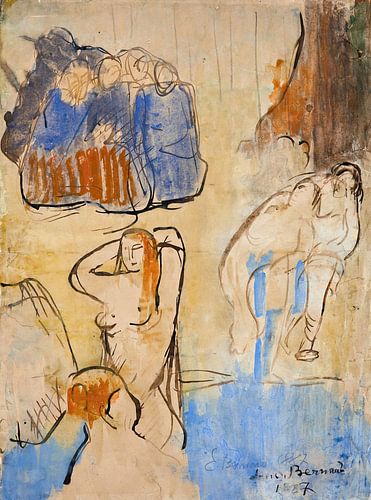 Emile Bernard - Studie voor baders (1887)