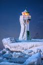 Leuchtturm auf der Insel Rügen im Winter. von Voss Fine Art Fotografie Miniaturansicht