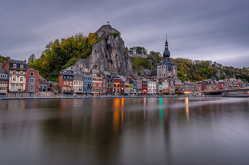 Uitzicht op de Citadel van Dinant, België van Gijs Rijsdijk