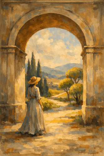 Femme sous l'arc classique