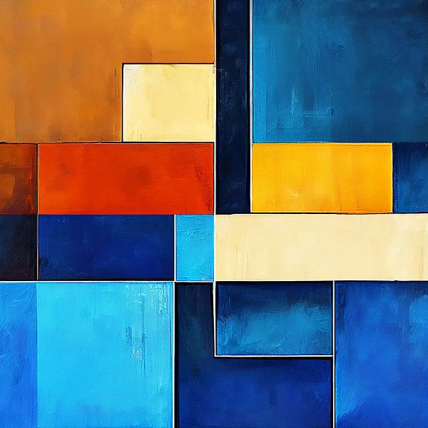 Blaue Berge treffen auf Sanddünen von Color Square