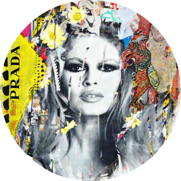 Brigitte Bardot Poster Collage - Dadaïsme - Onzin van Felix von Altersheim