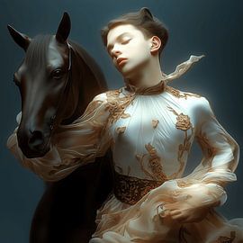 Pferdemädchen von Ton Kuijpers