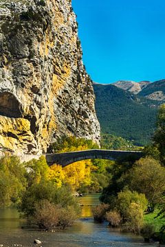 Brug in Castellane over de Verdon-kloof | Provence van Flatfield