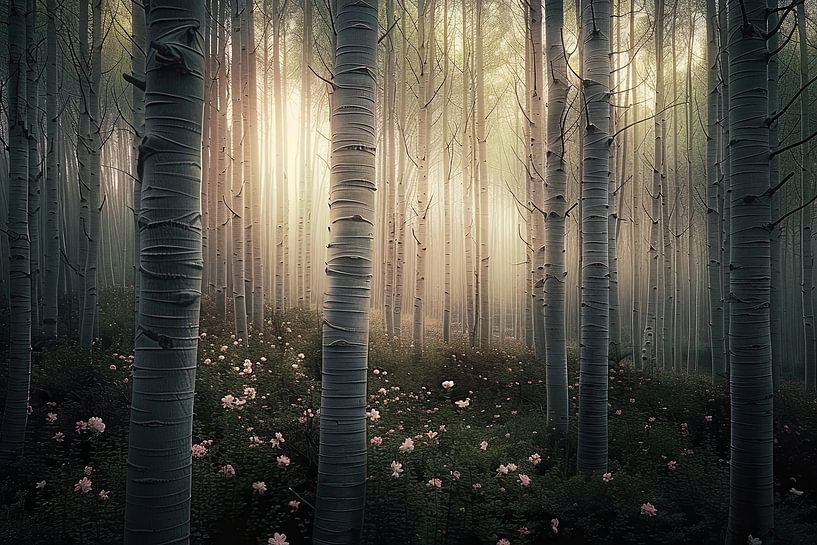 forest photography with flowers by Egon Zitter