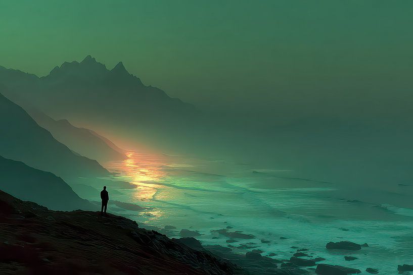 minimalism man in nature by Egon Zitter