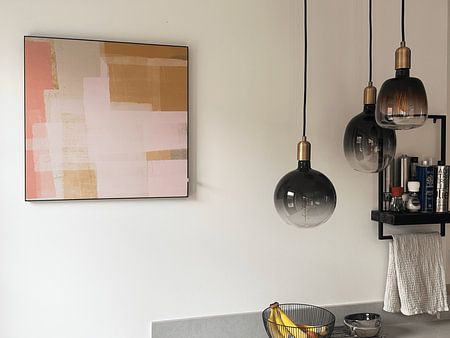 Ocher , white and pink. Modern abstract art I