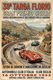 The 1955 Targa Florio car race by Theodor Decker