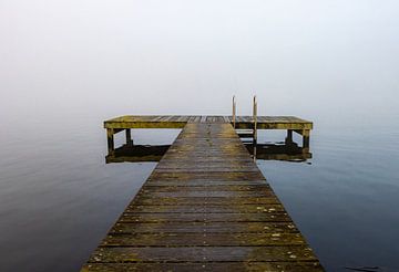Scaffolding in the mist by Paul Veen