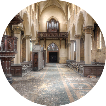 Oude Verlaten Kerk. van Roman Robroek - Foto's van Verlaten Gebouwen