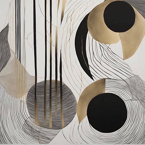 Abstract gold circle