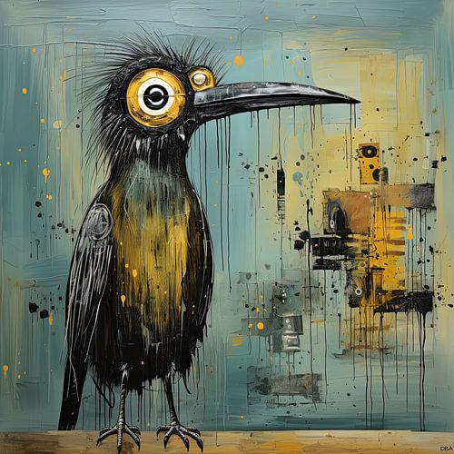 Oiseau fou - Acrylique