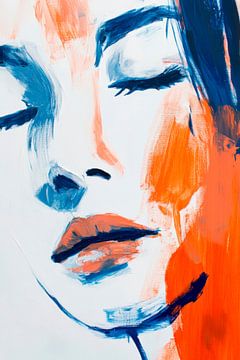 Colour intoxication of silenceDreamlike facial featuresEmotion in sa by Poster Art Shop