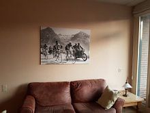 Klantfoto: Tour de France 1963: Anquetil, Bahamontes en Poulidor van Bridgeman Images, op canvas