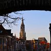 Nieuwe Kerk Delft vom Oostpoort Waterpixel aus gesehen von Dlanor