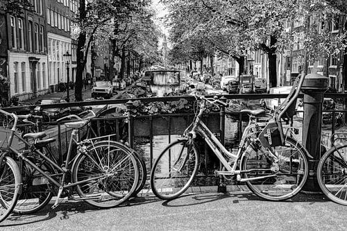 Jordaan Egelantiersgracht Amsterdam Nederland Zwart-Wit