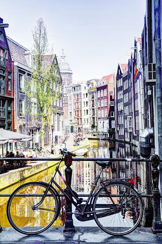 Amsterdamse Fiets op achterzijde Zeedijk, Kolkje vanaf Spooksteeg