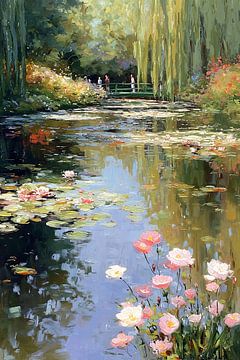 Waterlelies a la Monet no.2 van Studio BB