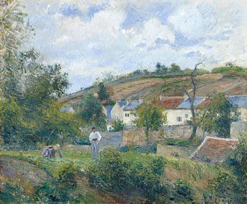 A corner of the Hermitage, Pontoise (1878) painting by Camille Pissarro.