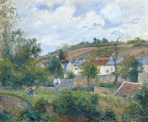 A corner of the Hermitage, Pontoise (1878) painting by Camille Pissarro.
