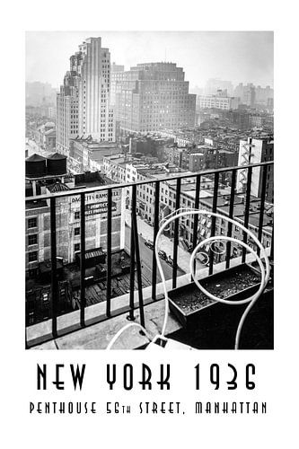 New York 1936 : Penthouse, 56 Seventh Avenue, Manhattan