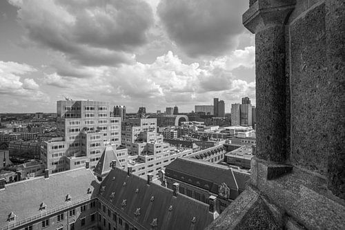 Het Stadhuis, Markthal en het Timmerhuis in Rotterdam