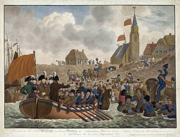 Ankunft von Wilhelm I. in Scheveningen, 1813 von Atelier Liesjes