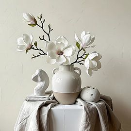 Elfenbeinfarbene Magnolien-Eleganz von maulana risyad