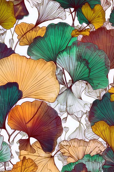 Ginkgo Biloba nature art #ginkgo by JBJart Justyna Jaszke